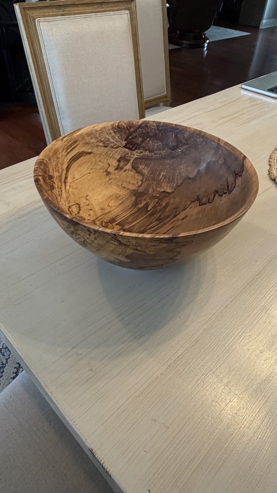 Large Spalted Pear Bowl — Spalted pear