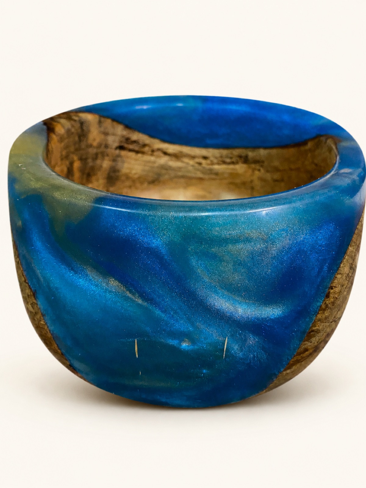 Small Pecan & Epoxy Bowl — Pecan & epoxy
