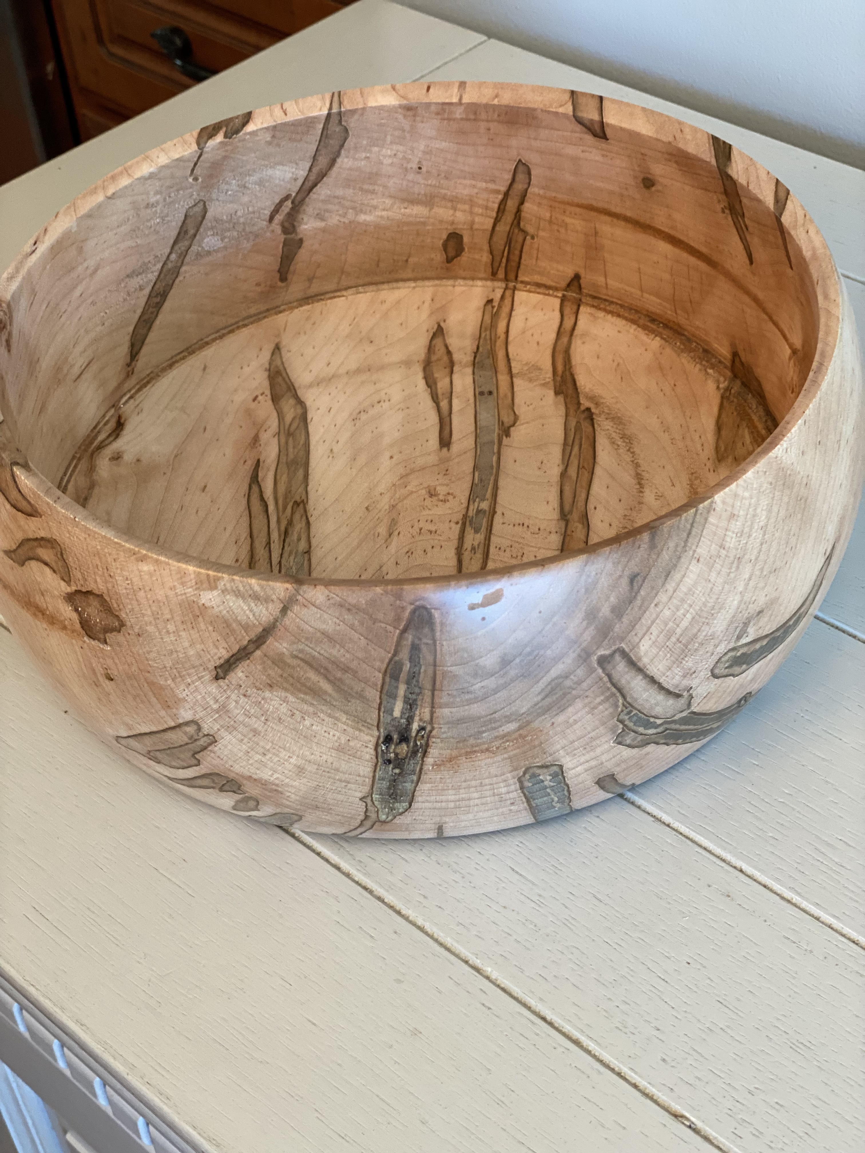 Ambrosia Maple Flat Bowl — Ambrosia maple