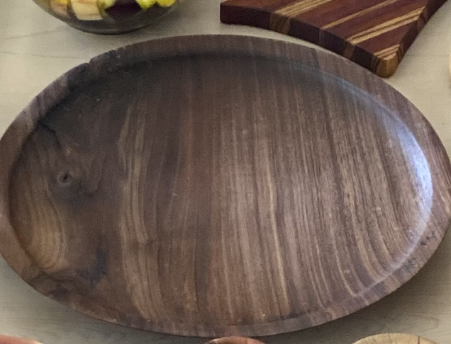 Walnut Platter — Black walnut