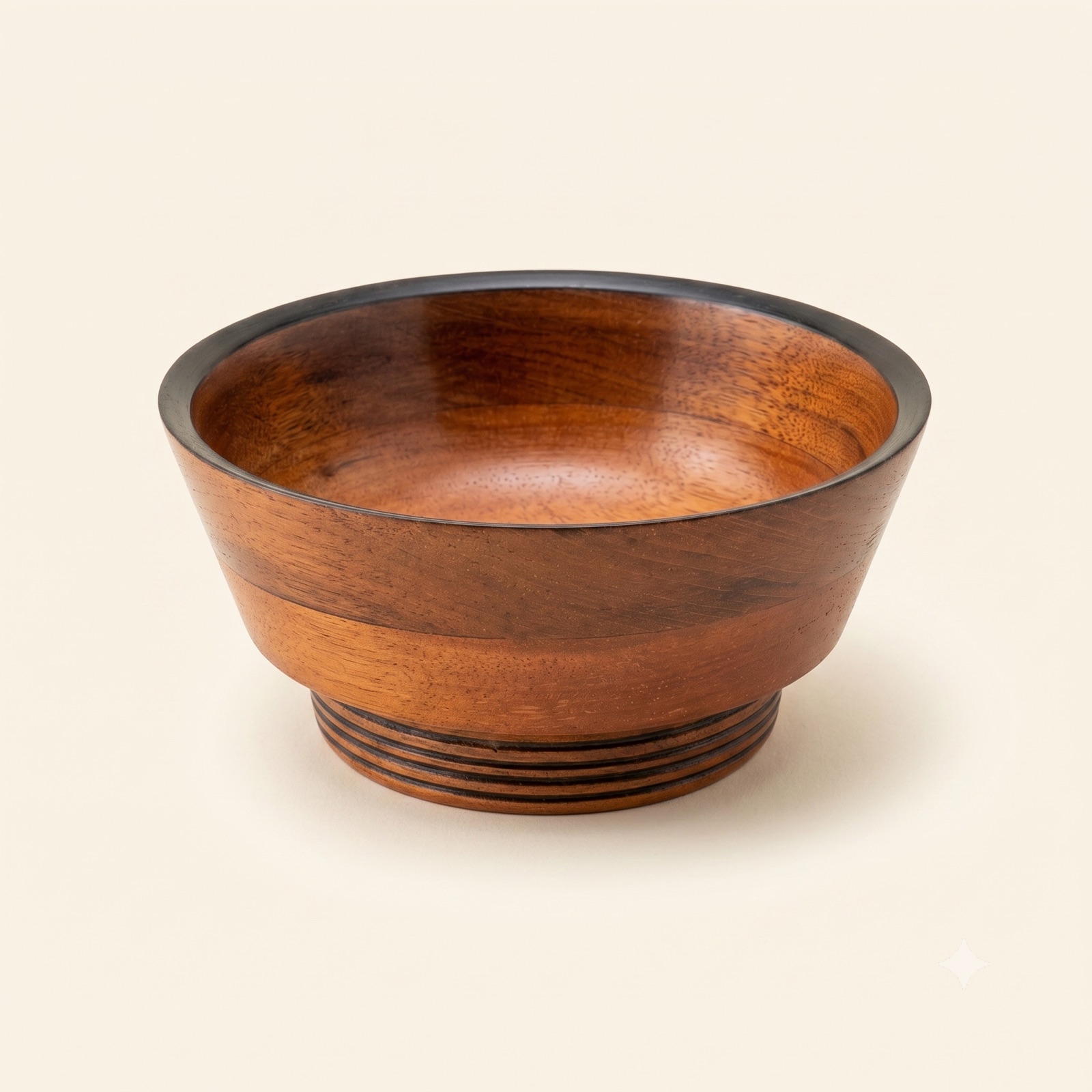 Mahogany Bowl with Black Trim — Mahogany