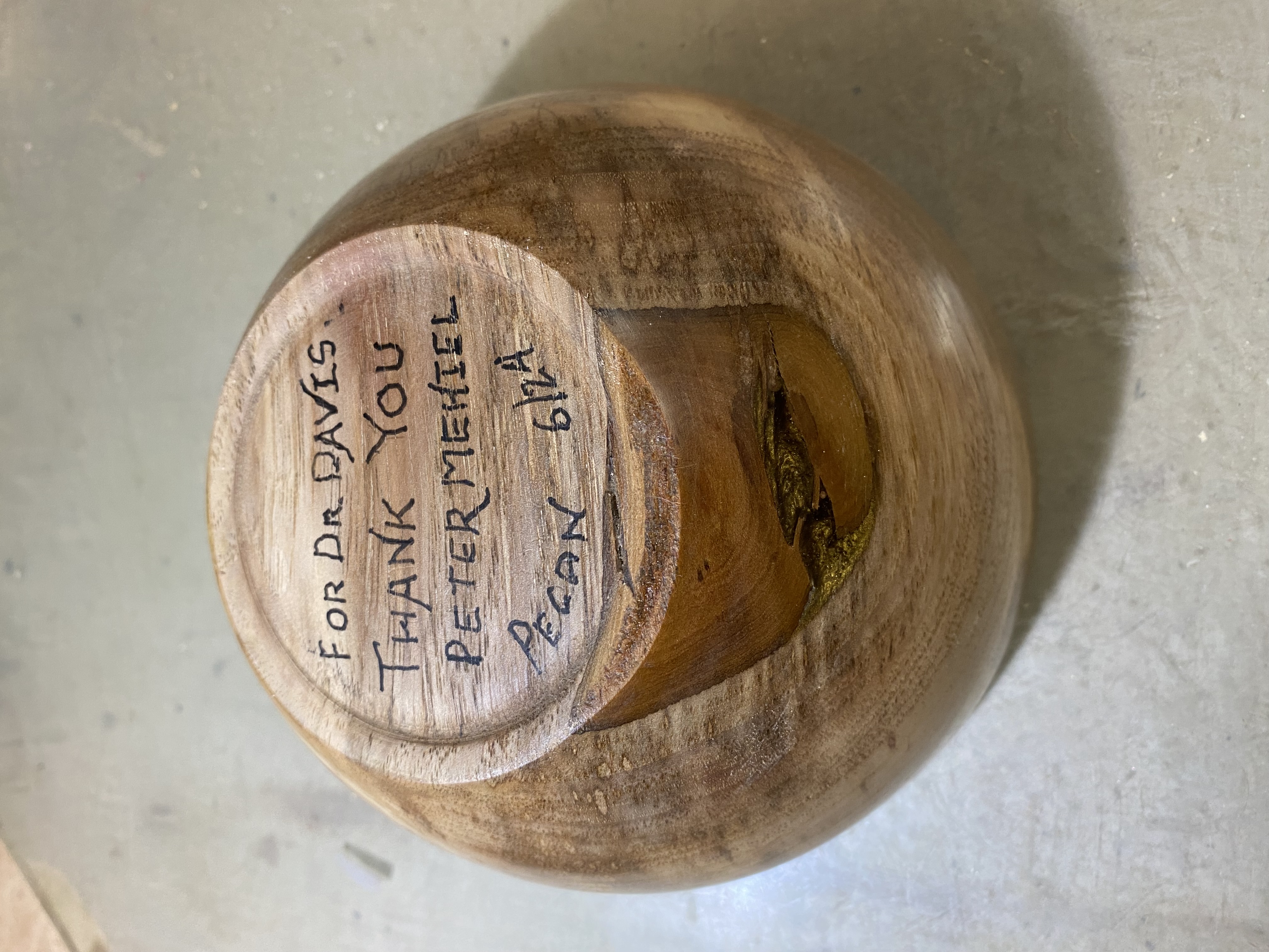 Deep Pecan Cup Bowl — Pecan